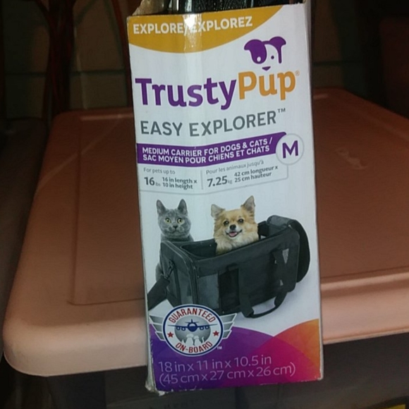 TrustyPup Travel Easy Explorer Pet Carrier-Medium - Picture 3 of 4